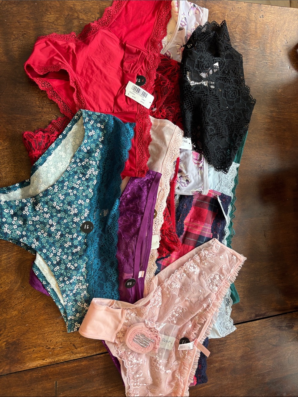11 Pair -  La Vie En Rose - Mixed panties